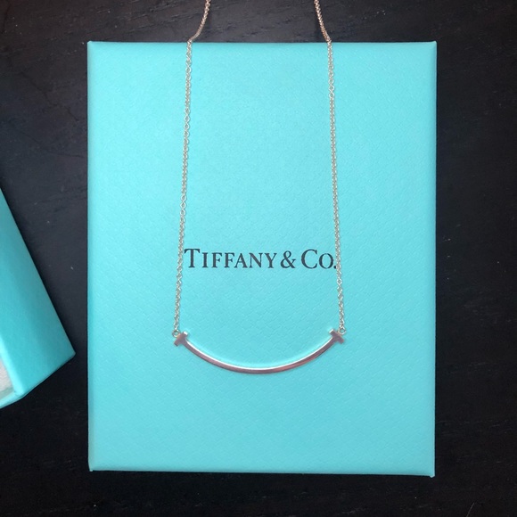 tiffany t necklace silver